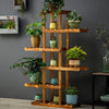6-Tier Flower Rack Wood Plant Stand