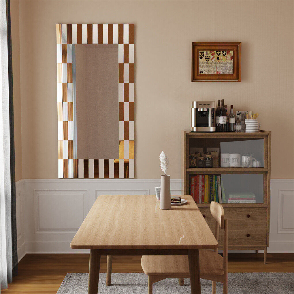 Contemporary 3D Rectangular Decorative Wall Mirror