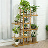 6-Tier Flower Rack Wood Plant Stand