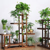 5 Tiers Wooden Plant Pot Stand Flower Display-
