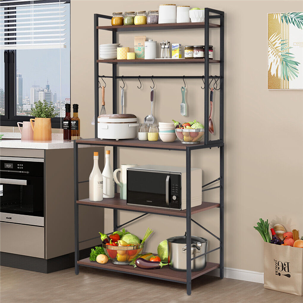 Freestanding Kitchen Utility Storage Shelves Rack