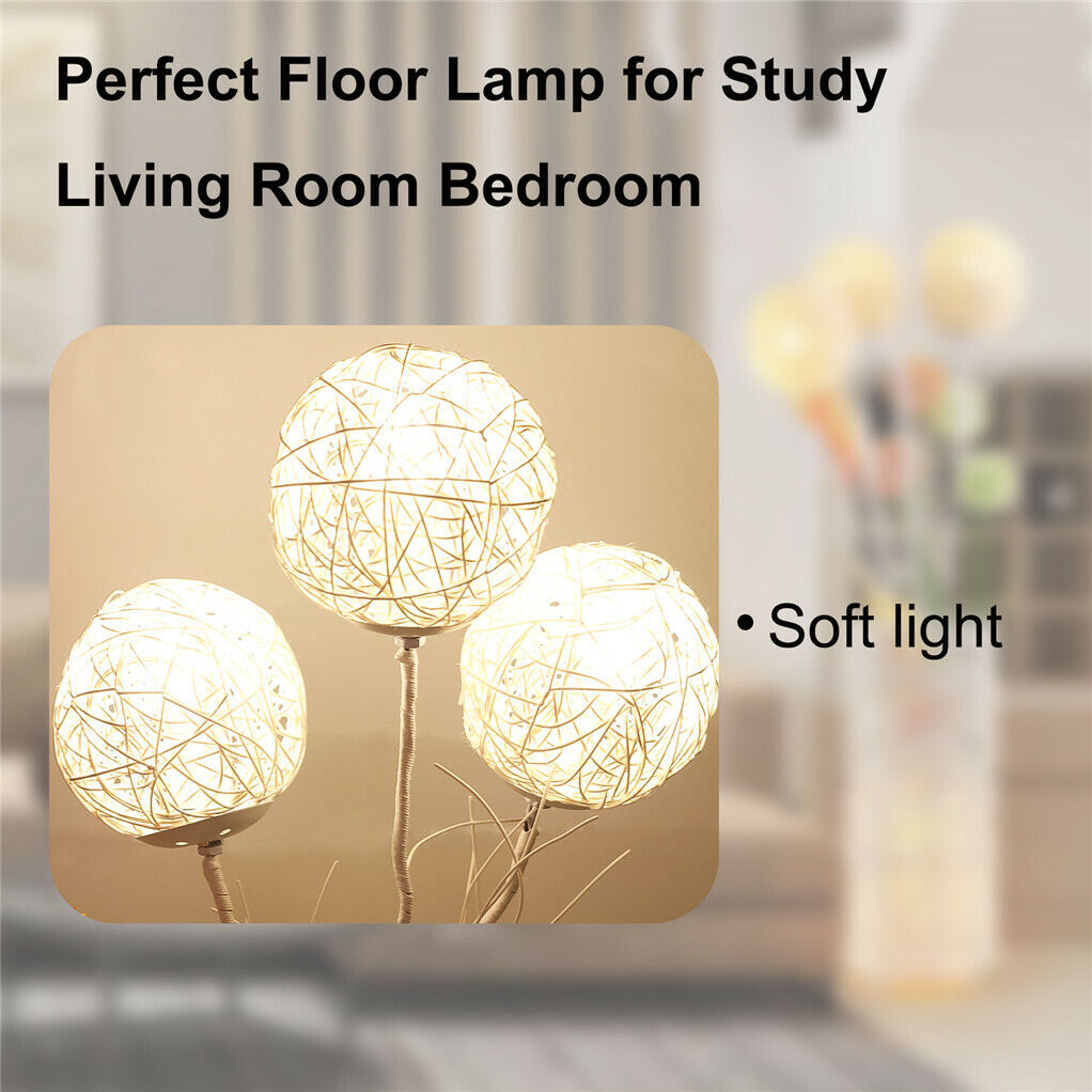 Dandelion Hand-Woven LED Floor Lamp Decorative Flower