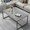 Large Marble and Metal Coffee Table