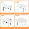 Round Extendable Kitchen Table Sintered Stone