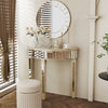 1/2 Tier Strong Slate Crescent Console Table