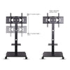 Universal Corner Floor Rolling TV Stand