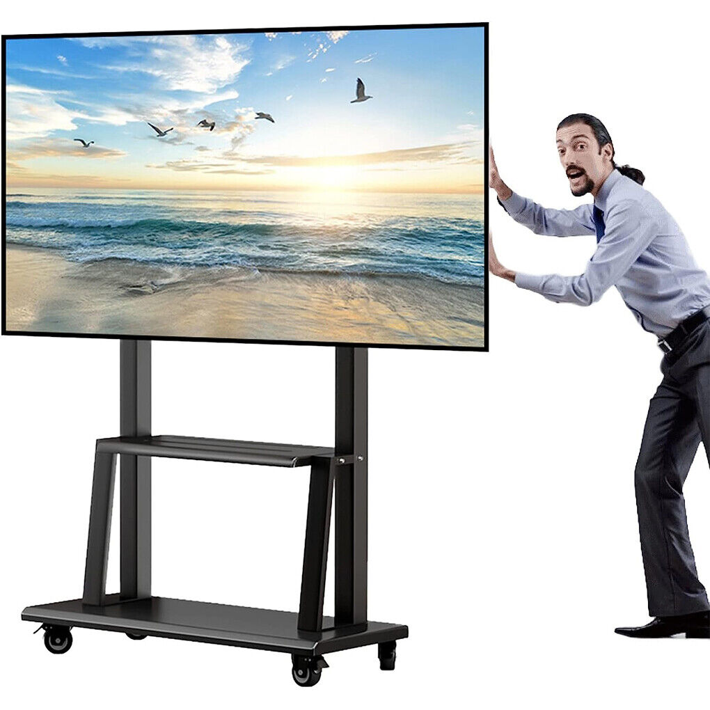 100" Rolling/Mobile TV Cart TV Floor Stand