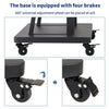 Mobile TV Stand Trolley Cart on Wheels Exhibition Trolley for 32-80”TVs 2 Layers