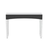 Shining Crushed Diamond Console Table Silver Mirrored