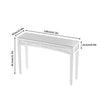 Shining Crushed Diamond Console Table Silver Mirrored