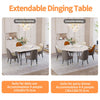 Round Extendable Kitchen Table Sintered Stone