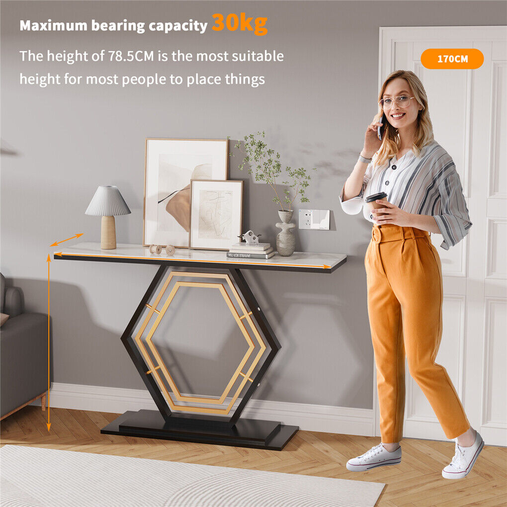 Modern Luxury Marble Entry Table Hall Display