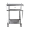 2 Tier Luxury Silver Mirrored Side Table