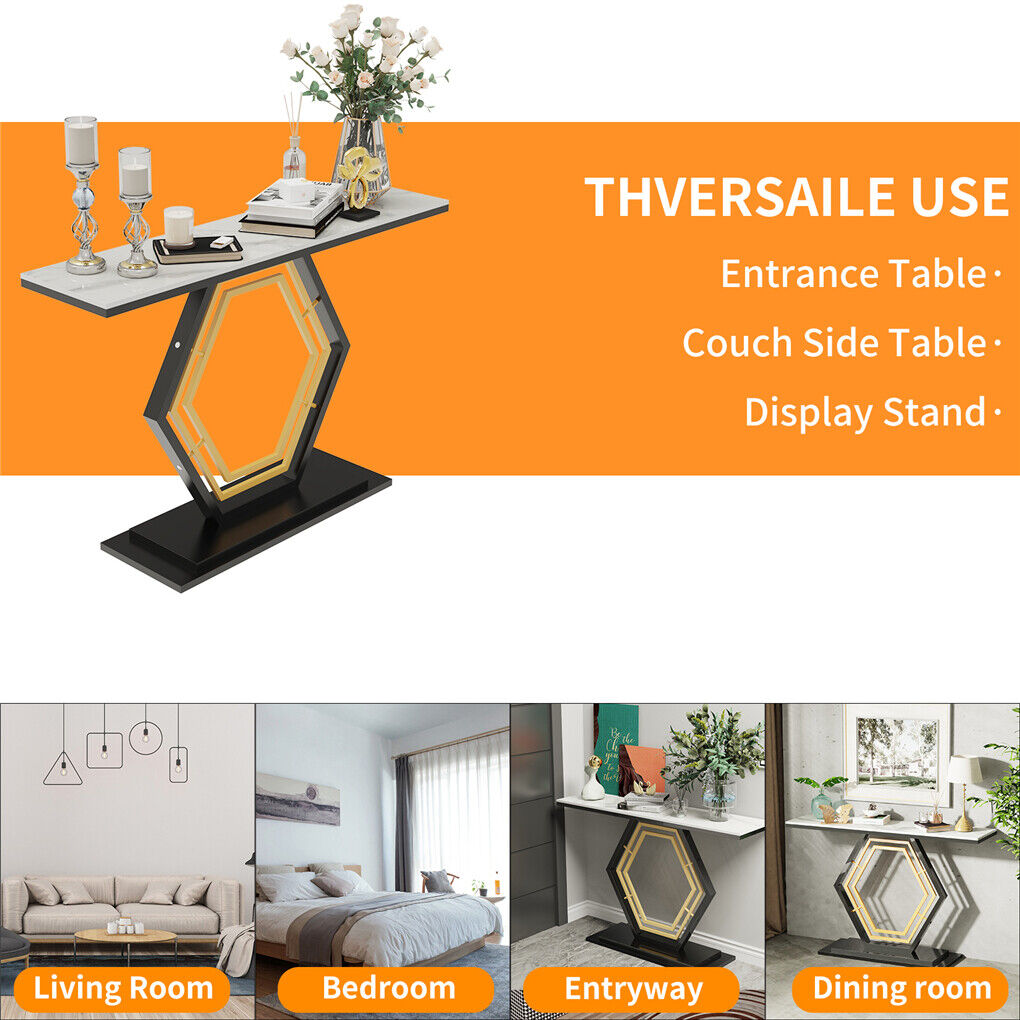Modern Luxury Marble Entry Table Hall Display