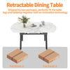 Round Extendable Kitchen Table Sintered Stone