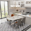 Round Extendable Kitchen Table Sintered Stone