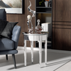 Luxury Mirrored Side Table Silver