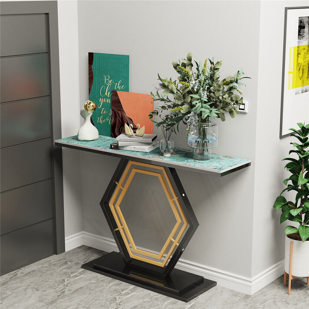 Modern Luxury Marble Entry Table Hall Display