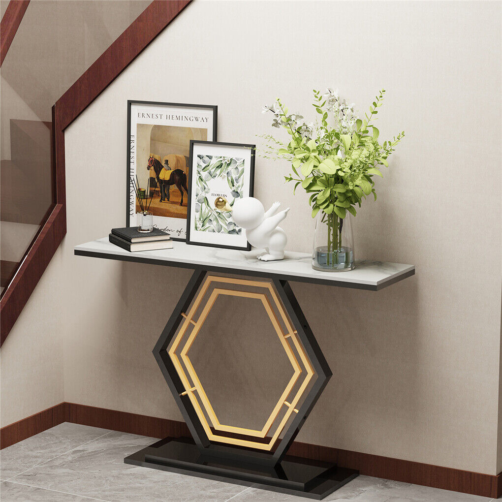 Modern Luxury Marble Entry Table Hall Display