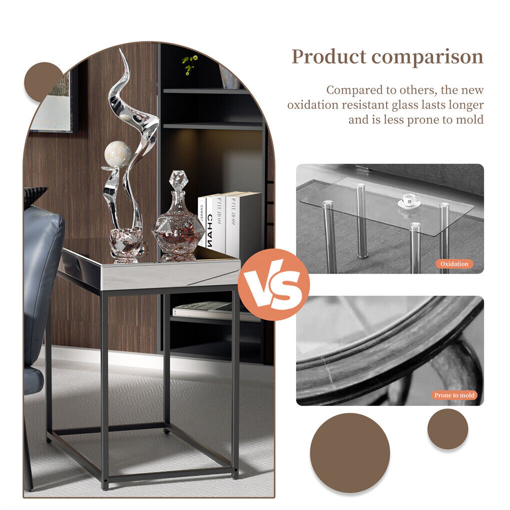 High-end Mirrored Side Table