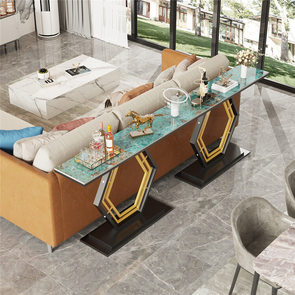 Modern Luxury Marble Entry Table Hall Display