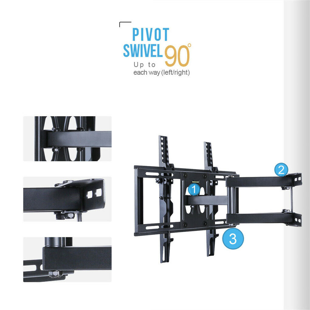 Articulating TV Wall Mount Corner Bracket Home Holder Rack Hanger
