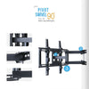Articulating TV Wall Mount Corner Bracket Home Holder Rack Hanger