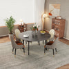 Round Extendable Kitchen Table Sintered Stone