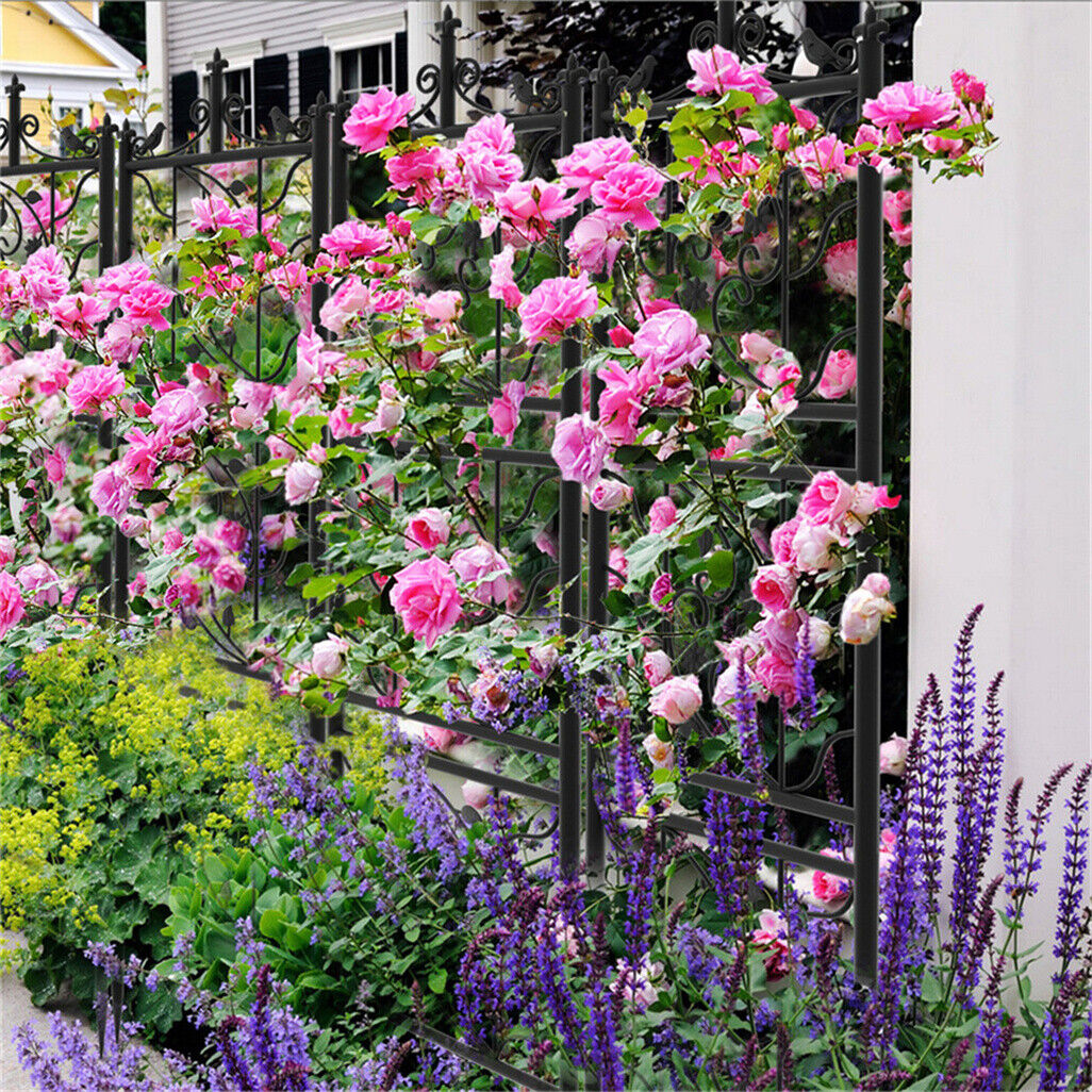 2X Large Tall Metal Garden Trellis Fence Climbing Plant Trellises Privacy Frame