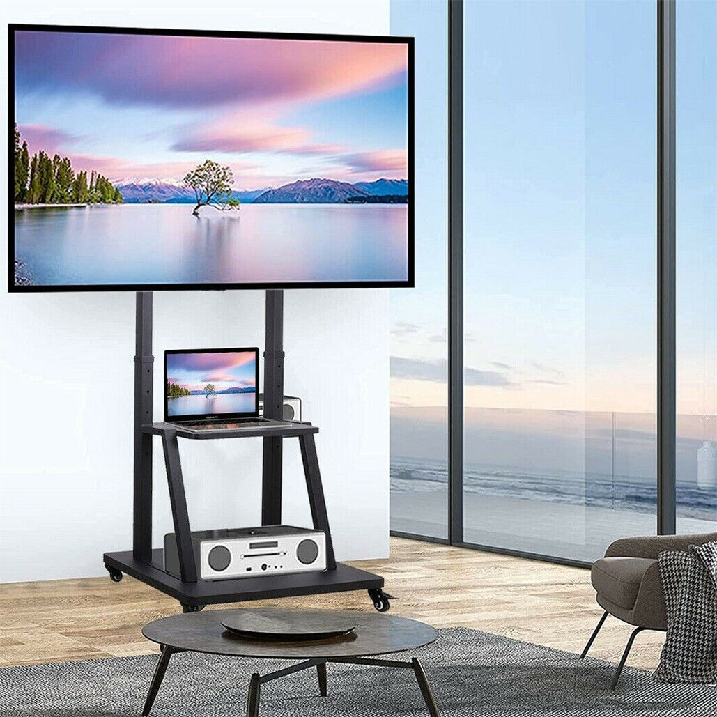 100" Rolling/Mobile TV Cart TV Floor Stand