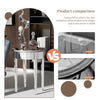 Luxury Mirrored Side Table Silver