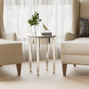 Luxury Mirrored Side Table Silver