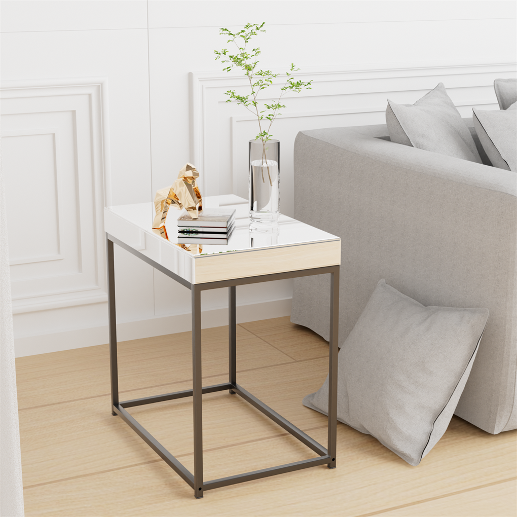 High-end Mirrored Side Table