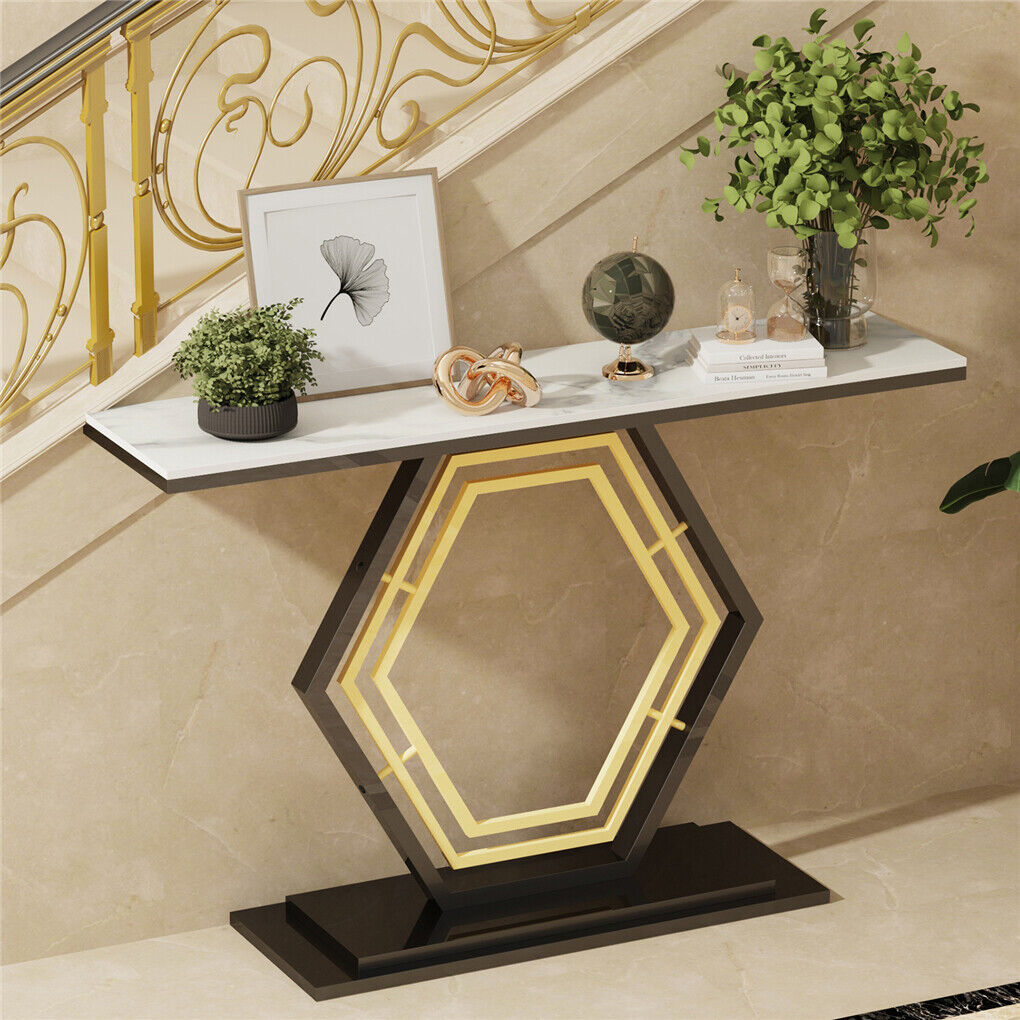 Modern Luxury Marble Entry Table Hall Display