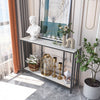 Slate Narrow Long Console Table Skinny