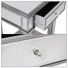 2 Tier Luxury Silver Mirrored Side Table