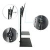 Floor TV Stand Swivel Mount Bracket Shelf Height Adjustable
