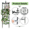 2X Large Tall Metal Garden Trellis Fence Climbing Plant Trellises Privacy Frame