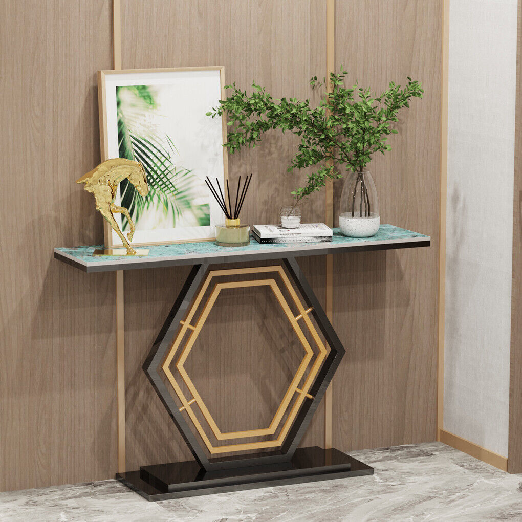 Modern Luxury Marble Entry Table Hall Display