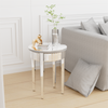 Luxury Mirrored Side Table Silver