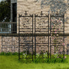 2X Large Tall Metal Garden Trellis Fence Climbing Plant Trellises Privacy Frame