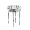 Luxury Mirrored Side Table Silver