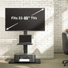 Floor TV Stand Swivel Mount Bracket Shelf Height Adjustable
