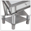2 Tier Luxury Silver Mirrored Side Table