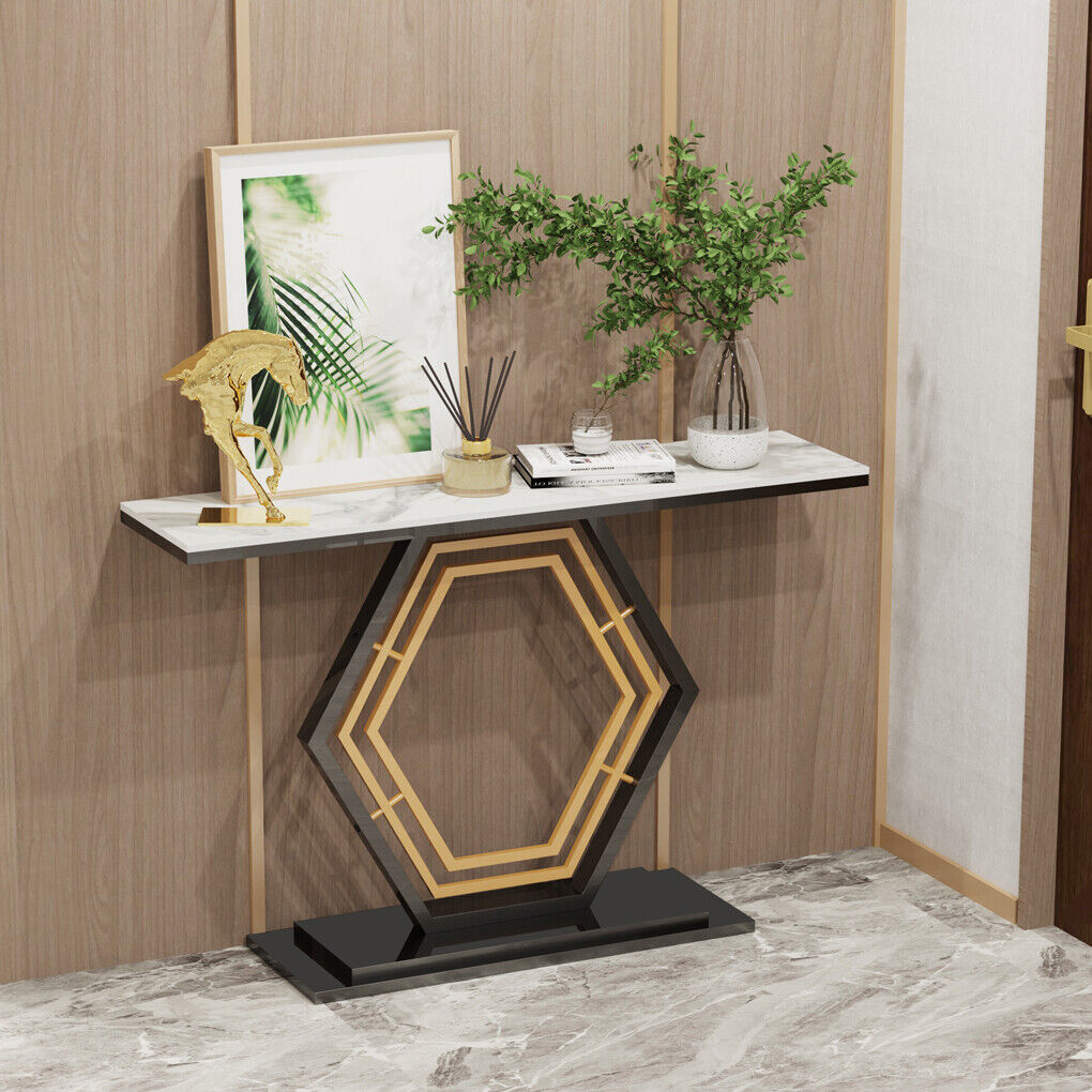 Modern Luxury Marble Entry Table Hall Display
