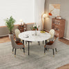 Round Extendable Kitchen Table Sintered Stone