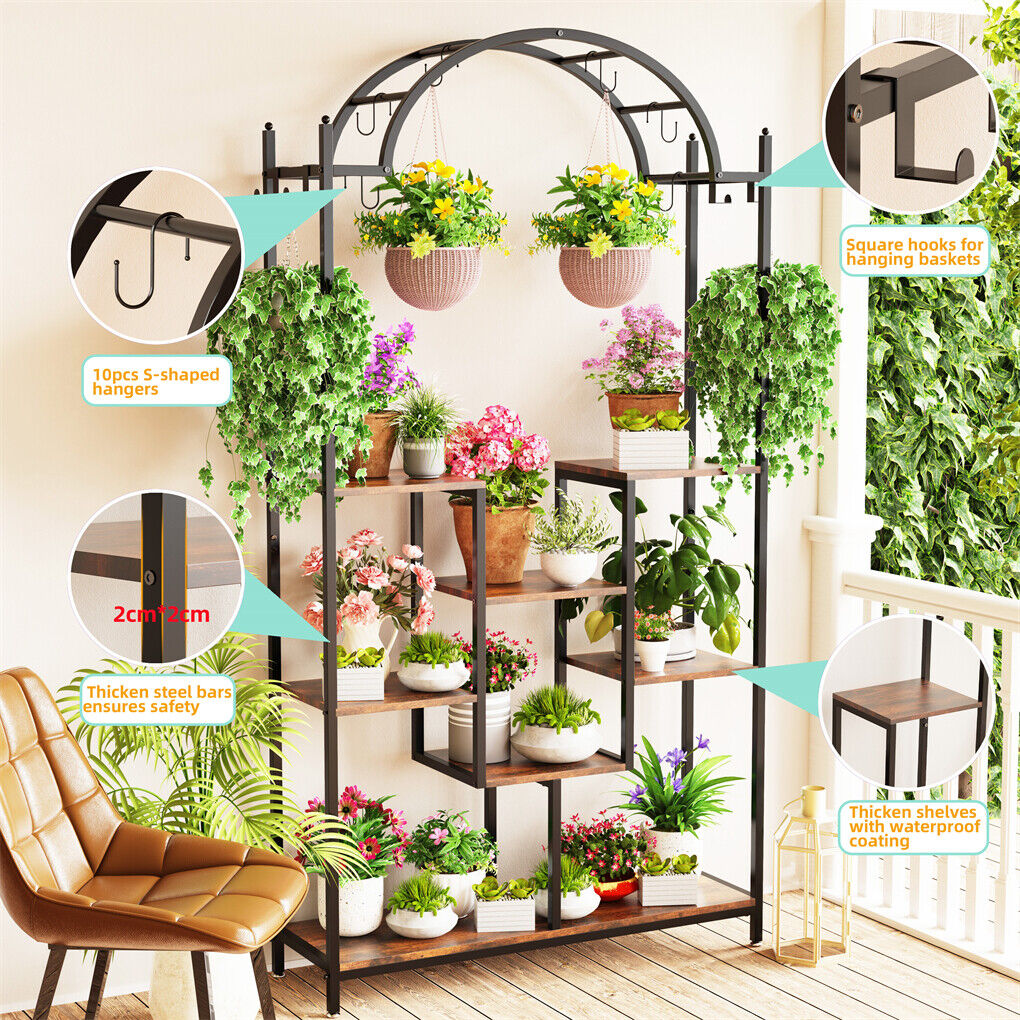 Arch shape Super Large 20 Pots Plant Flower Stand