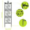 2X Large Tall Metal Garden Trellis Fence Climbing Plant Trellises Privacy Frame