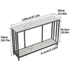 Slate Narrow Long Console Table Skinny