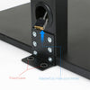 Floor TV Stand Swivel Mount Bracket Shelf Height Adjustable